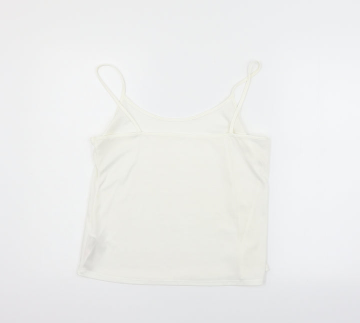 Wallis Womens White Geometric Top Pyjama Top Size M