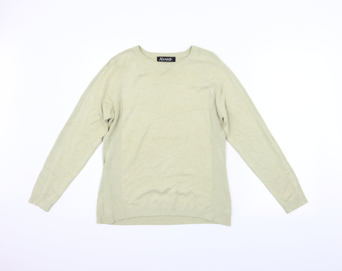Alexandra Womens Beige   Pullover Jumper Size L