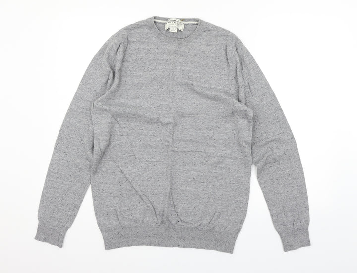 F&F Womens Grey Houndstooth Pullover Jumper Size M