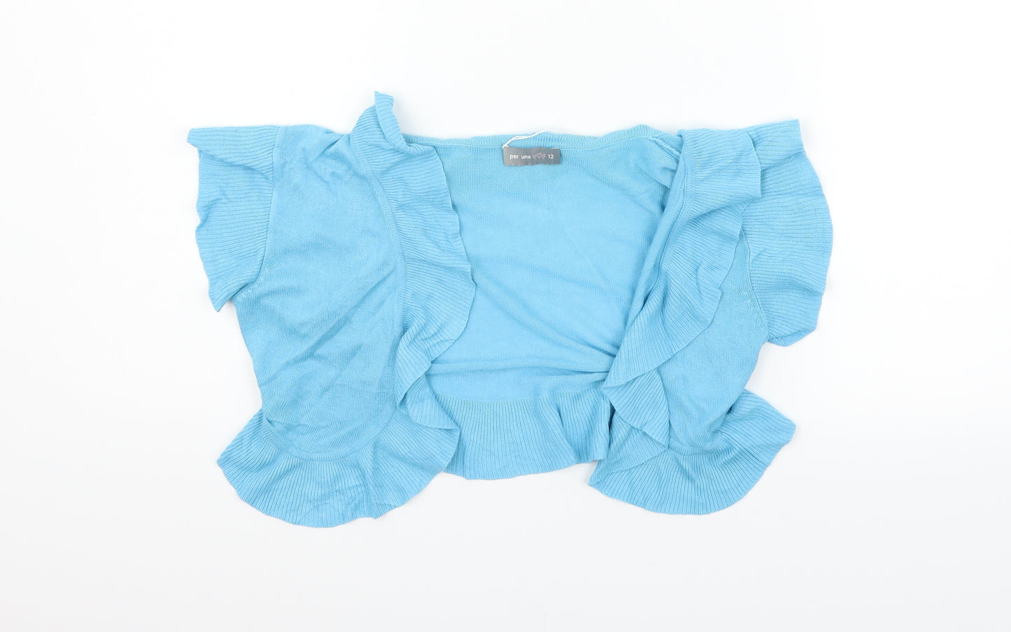 Per Una Womens Blue   Cardigan Jumper Size 12