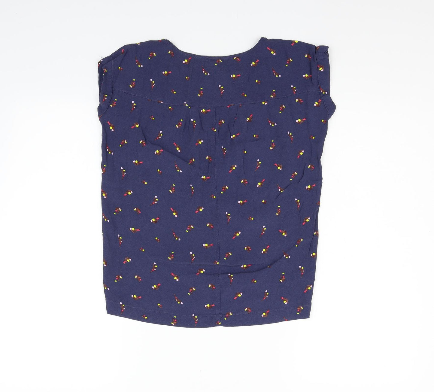 NEXT Womens Blue Floral  Basic Blouse Size 6
