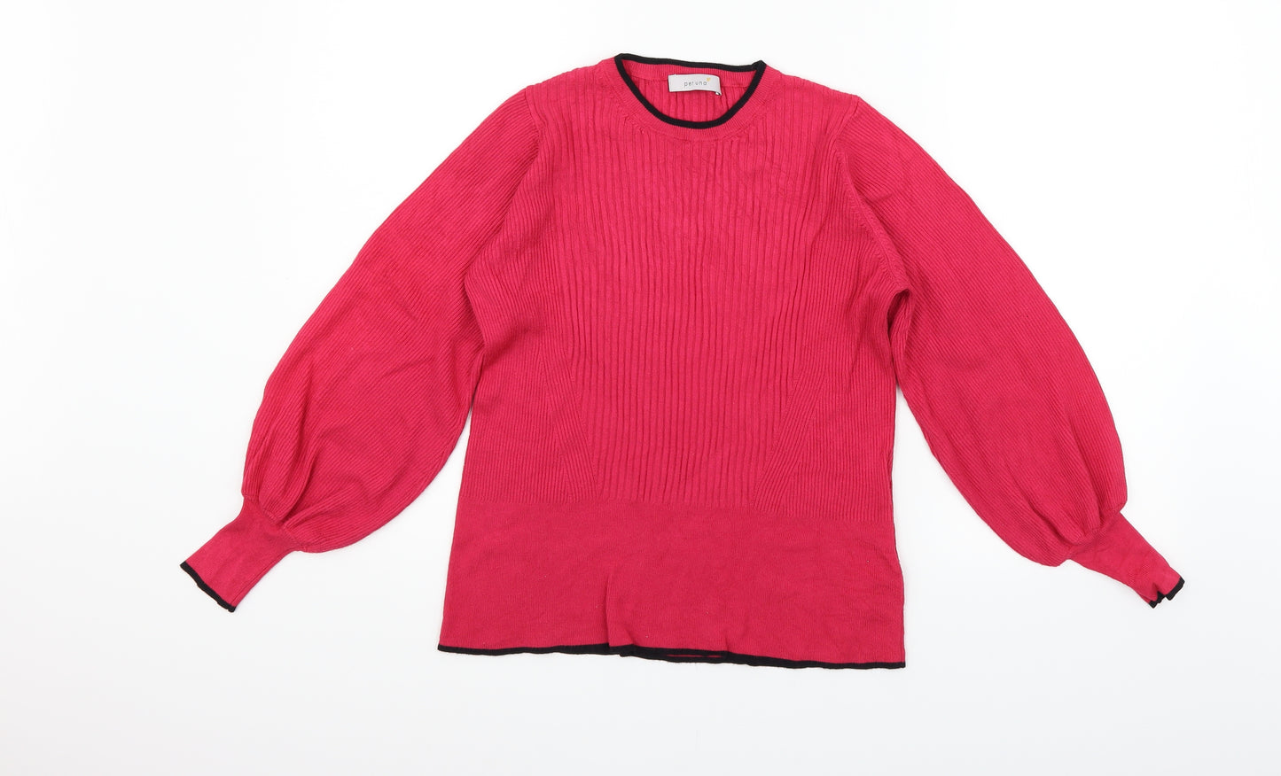 Marks and Spencer Womens Pink   Henley Jumper Size 14