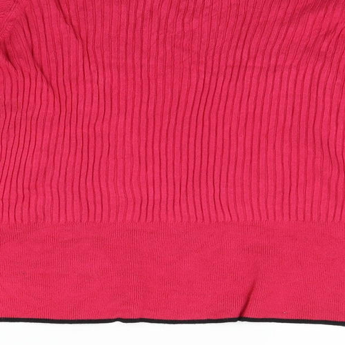Marks and Spencer Womens Pink   Henley Jumper Size 14
