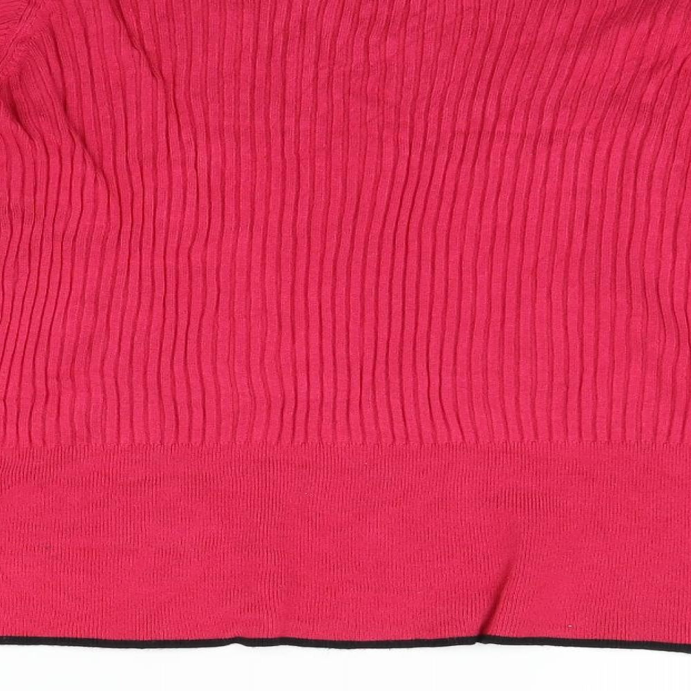 Marks and Spencer Womens Pink   Henley Jumper Size 14