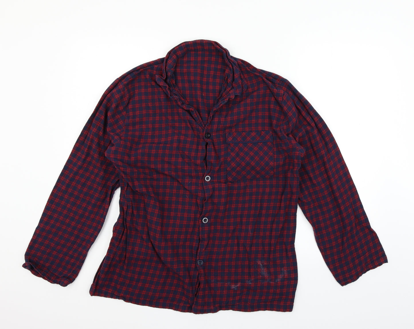 George Mens Red Geometric   Pyjama Top Size L