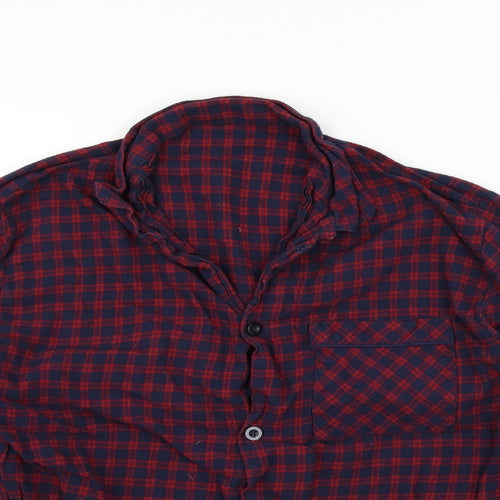 George Mens Red Geometric   Pyjama Top Size L