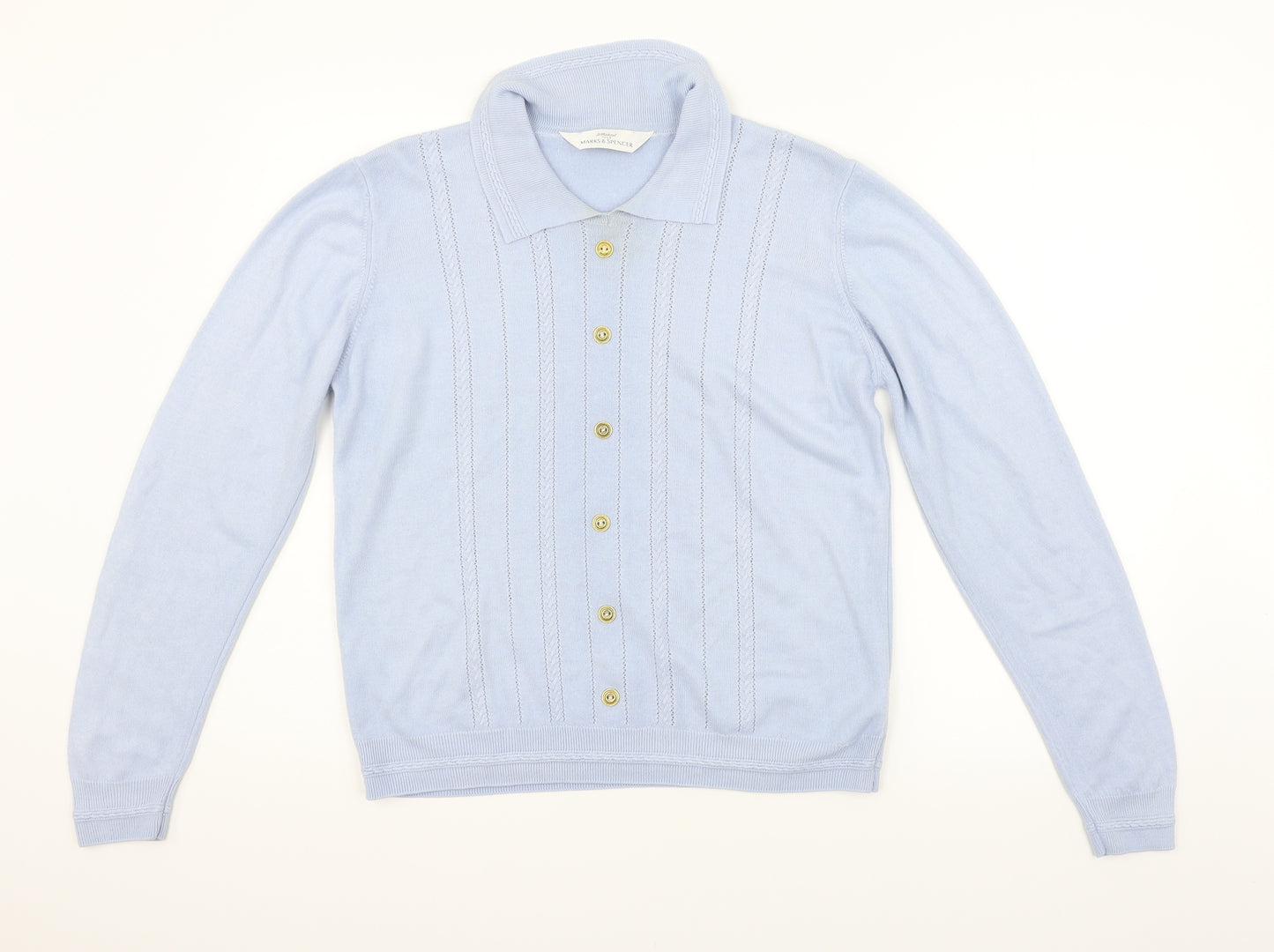 Marks and Spencer Womens Blue   Basic Polo Size 12
