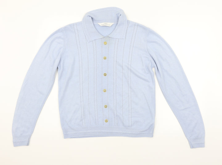 Marks and Spencer Womens Blue   Basic Polo Size 12
