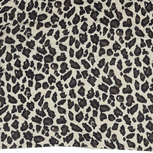 Alex & co Womens Beige Animal Print  Pullover Jumper Size 16