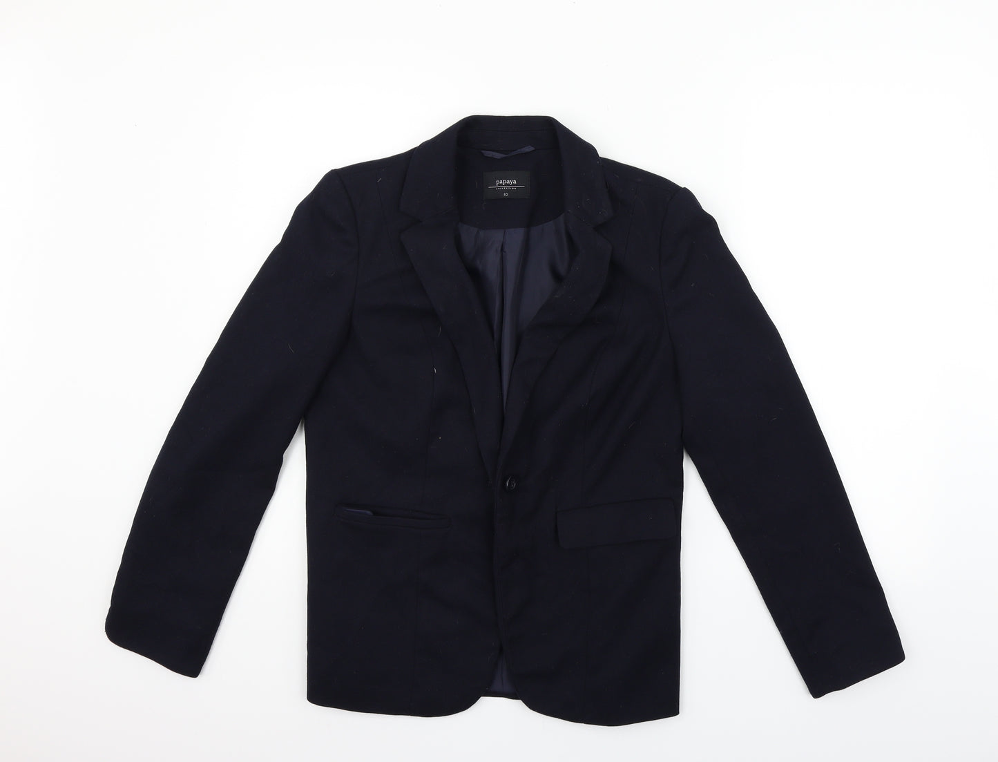 Papaya Womens Blue   Jacket Blazer Size 10
