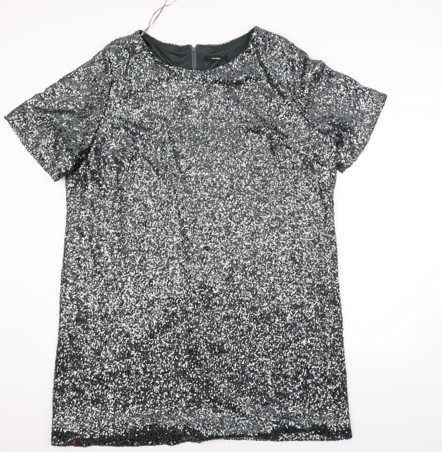 George Womens Silver   Fit & Flare  Size 24  - Sequin detail