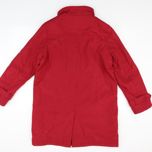 David bary Womens Red   Jacket Coat Size 14