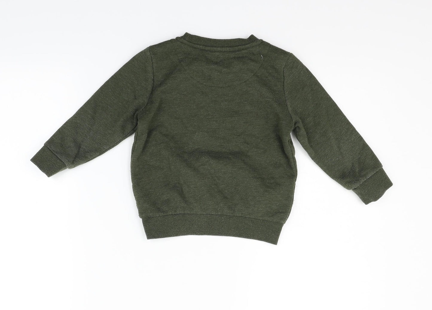 F&F Boys Green   Pullover Jumper Size 2-3 Years