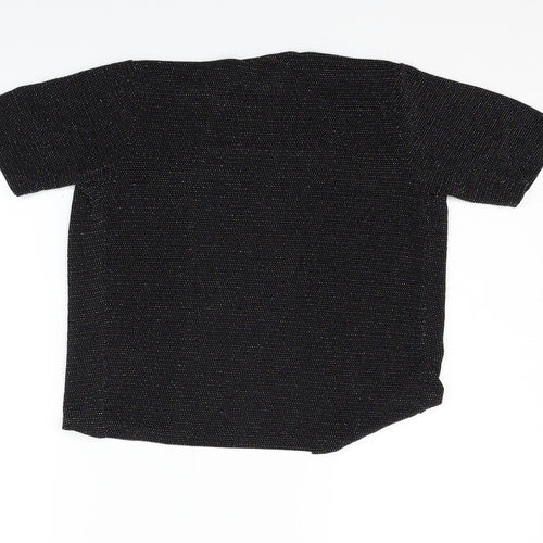D'lisle Girls Black   Cardigan Jumper Size 9 Years