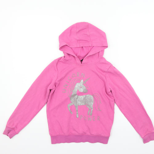 George Girls Pink   Pullover Hoodie Size 9-10 Years  - UNICORN