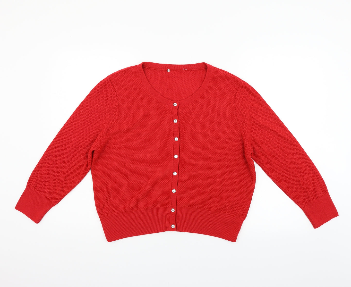 TU Womens Red   Cardigan Jumper Size 16
