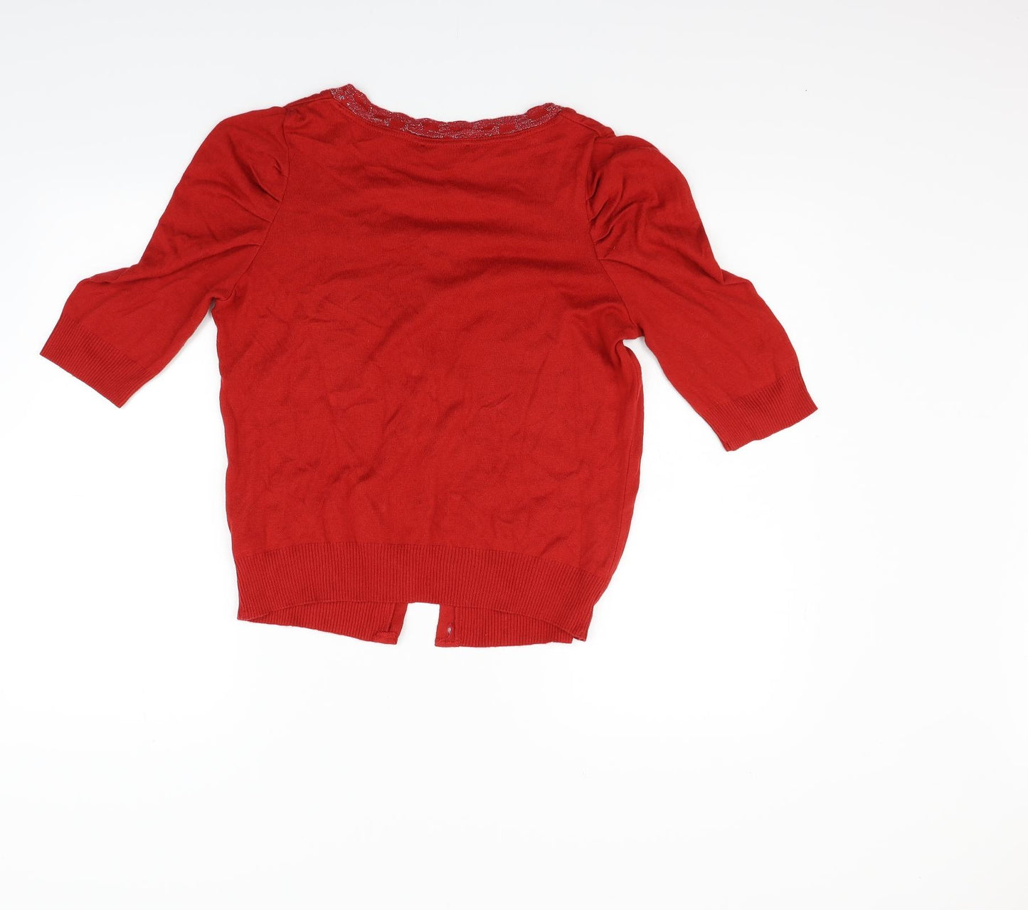 George Womens Red   Cardigan Jumper Size 12