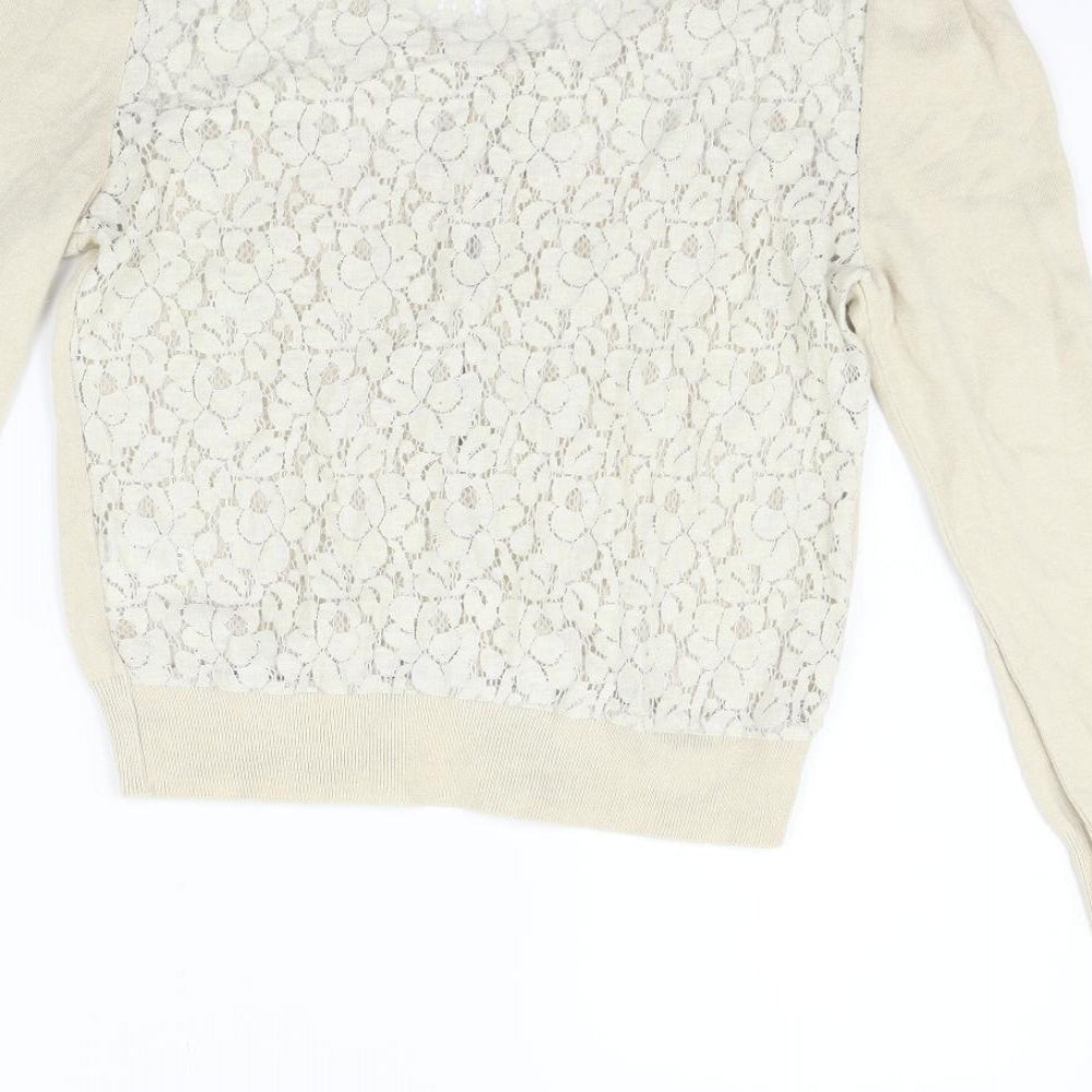 TU Womens Beige   Cardigan Jumper Size 10