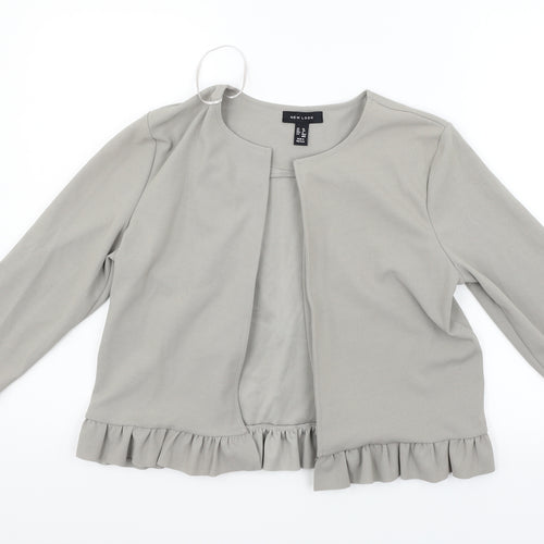 New Look Womens Grey   Jacket Blazer Size 10