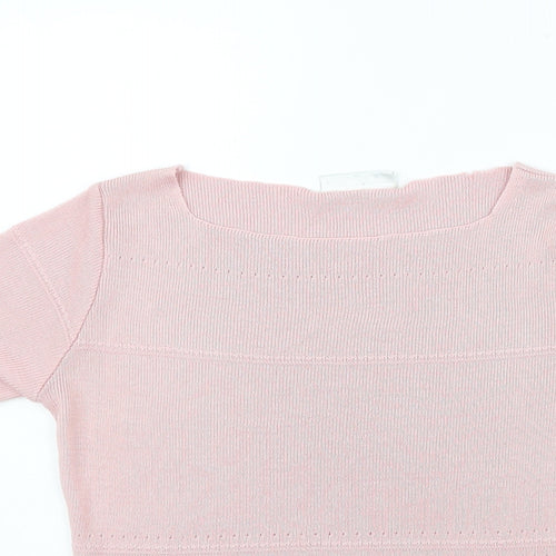 BHS Womens Pink   Basic T-Shirt Size 8