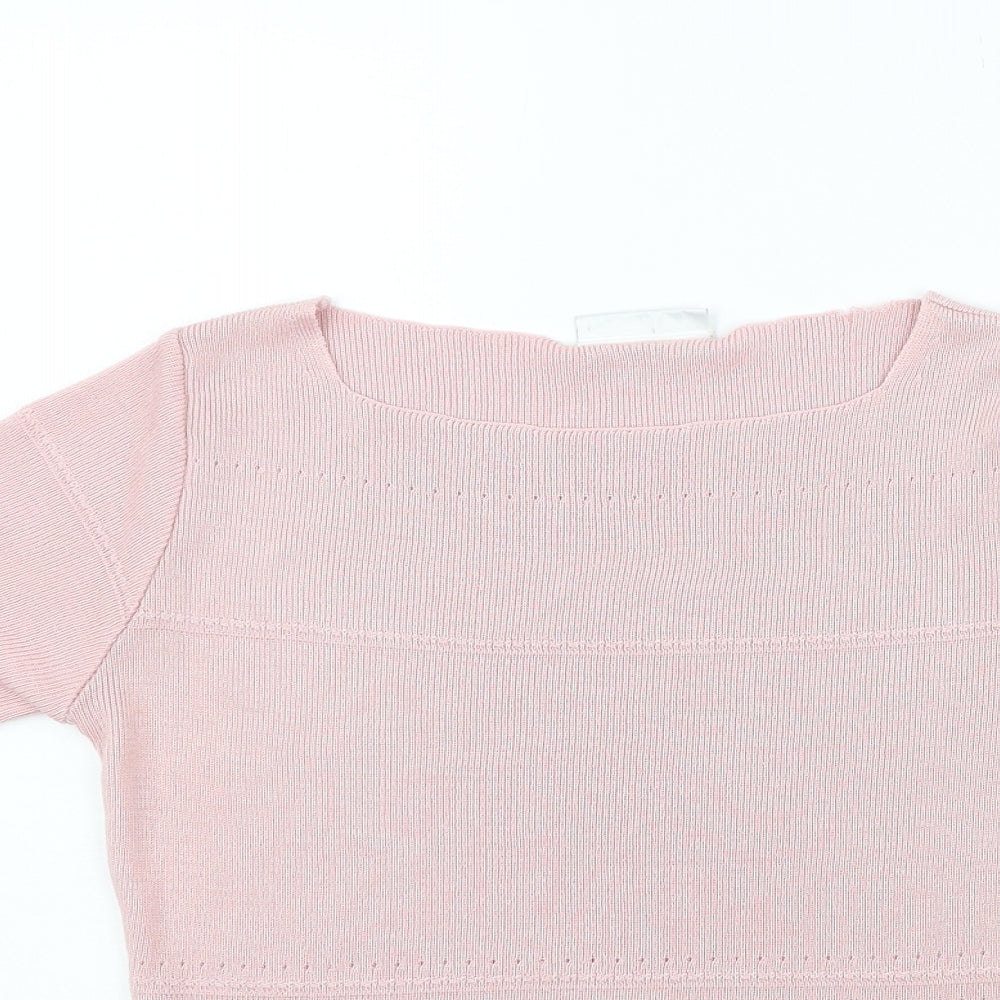 BHS Womens Pink   Basic T-Shirt Size 8