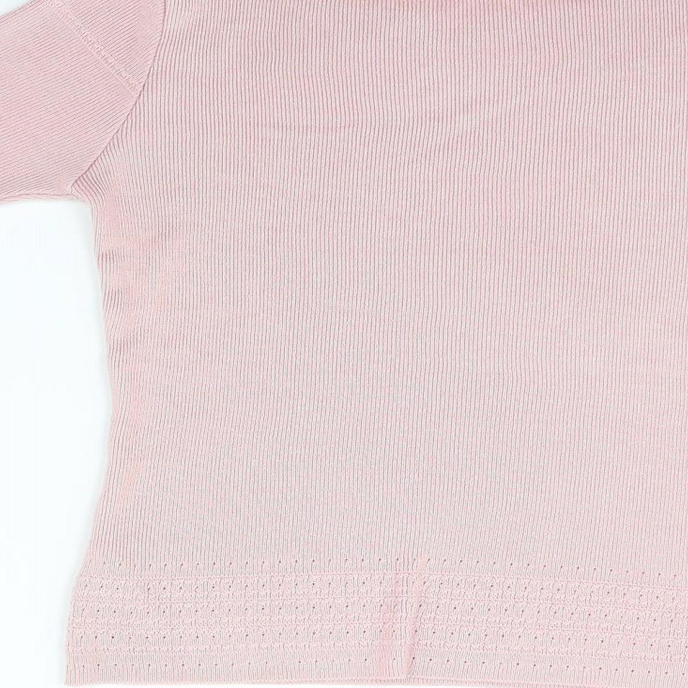 BHS Womens Pink   Basic T-Shirt Size 8
