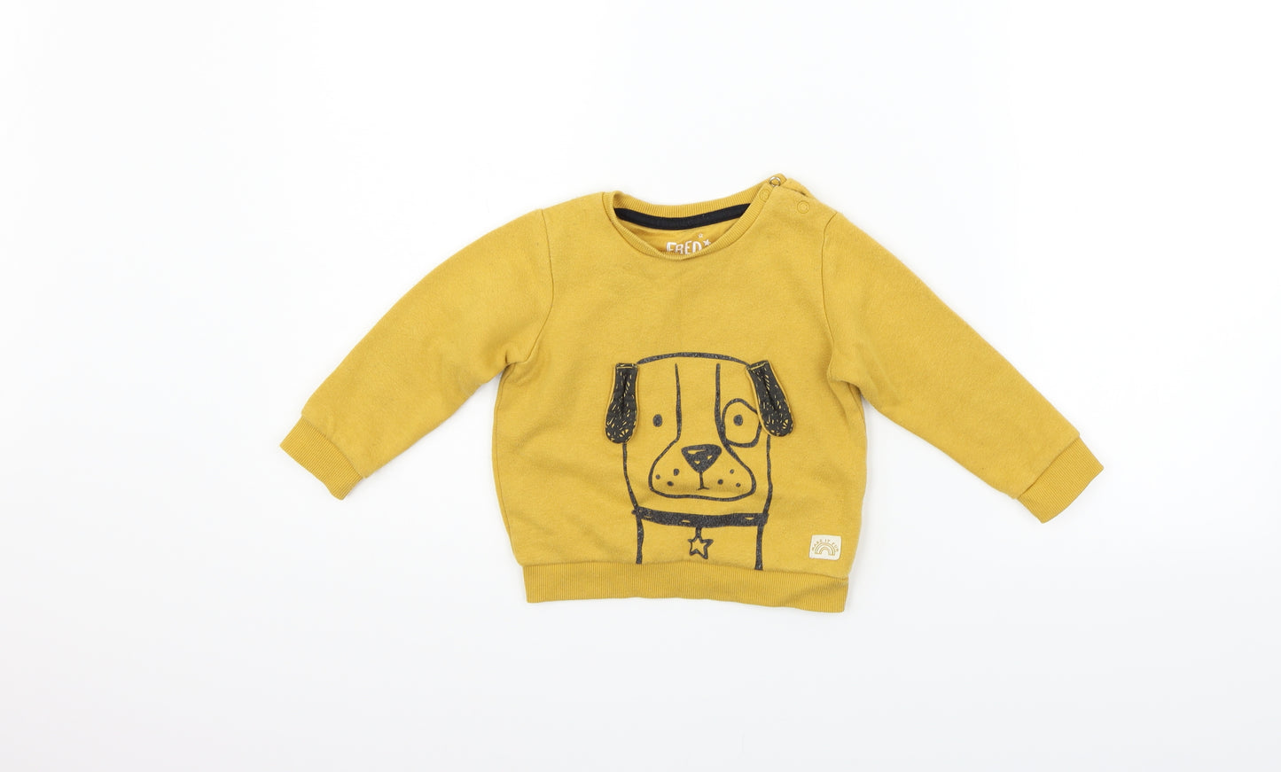 F&F Baby White   Pullover Jumper Size 12-18 Months  - Dog