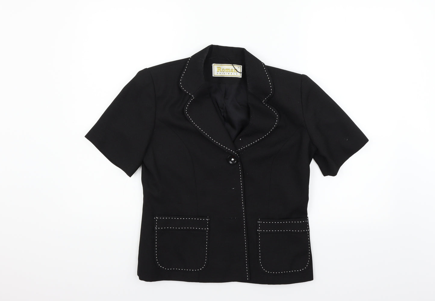 Roman Womens Black   Jacket Blazer Size 10