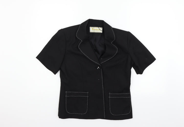 Roman Womens Black   Jacket Blazer Size 10