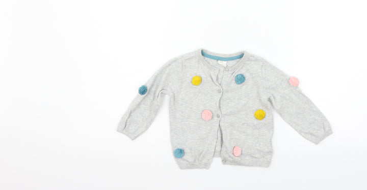 Primark Baby Grey Houndstooth Cardigan Jumper Size 18-24 Months