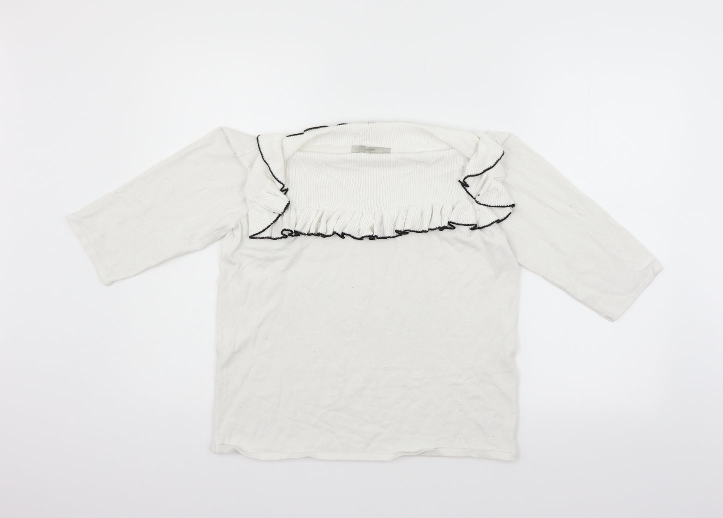 George Womens White   Pullover Jumper Size 18