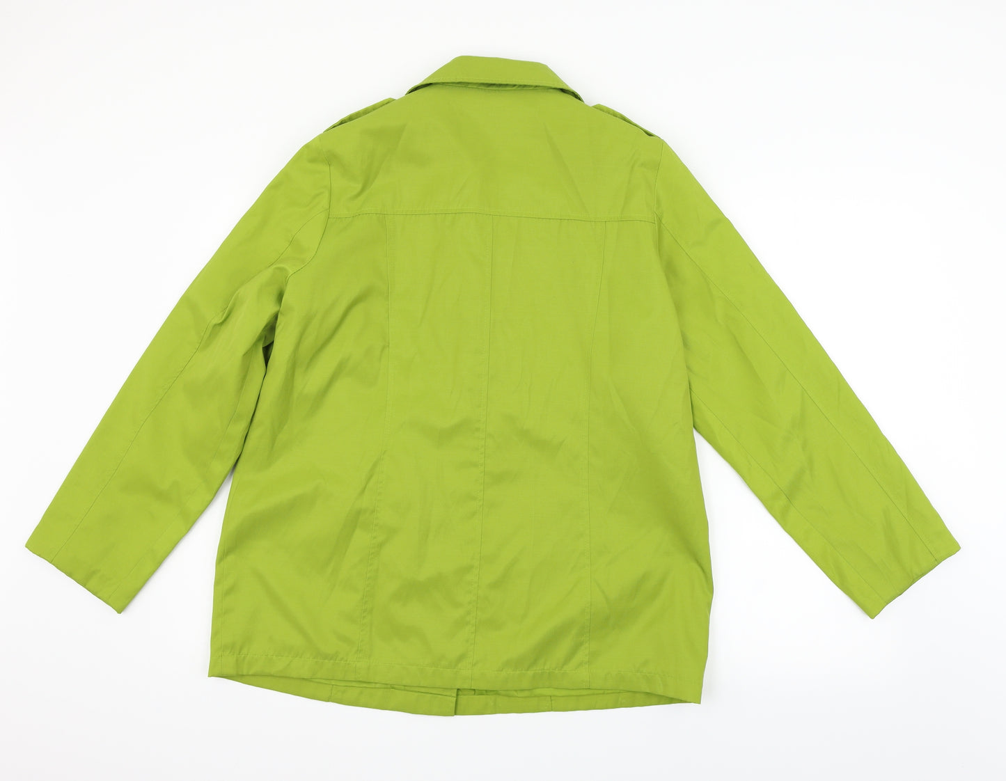 Preworn  Womens Green   Jacket Coat Size 14