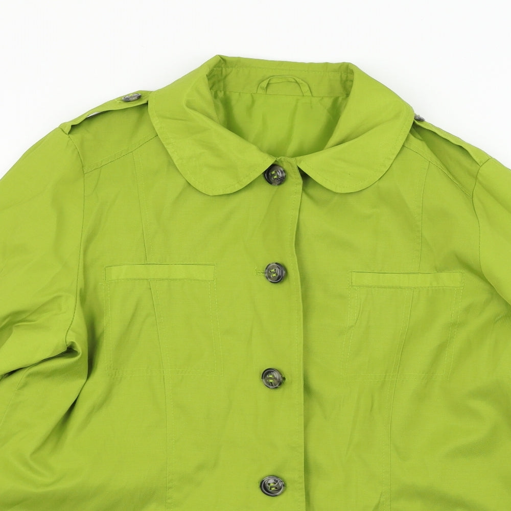 Preworn  Womens Green   Jacket Coat Size 14