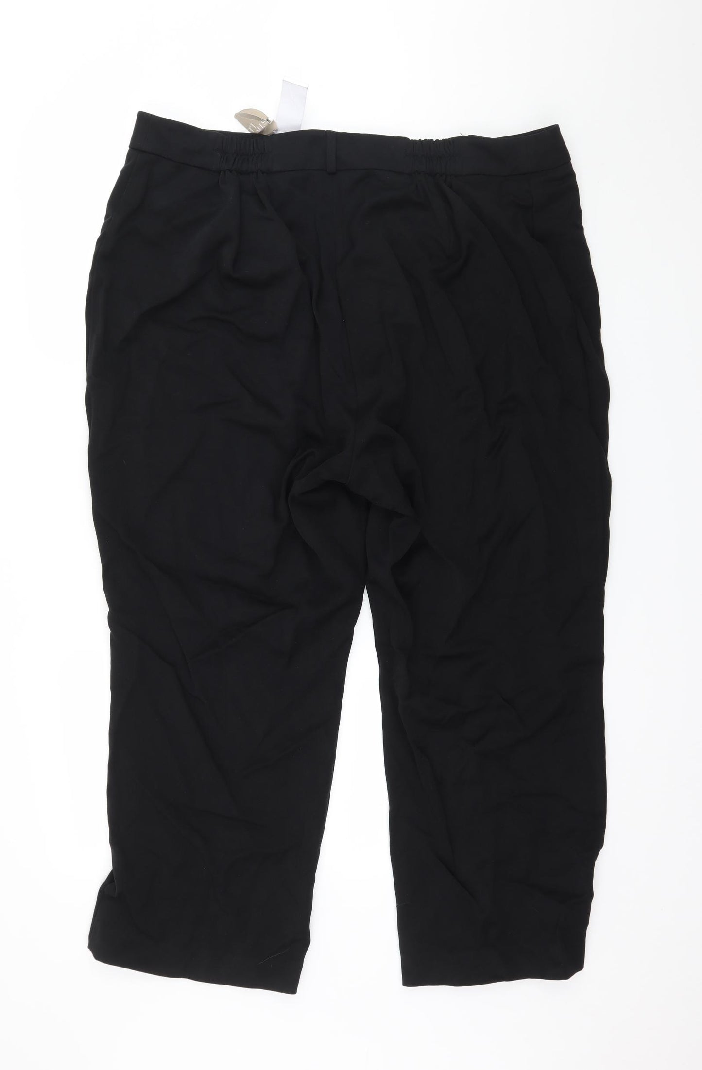 Evans Womens Black   Trousers  Size 22 L26 in