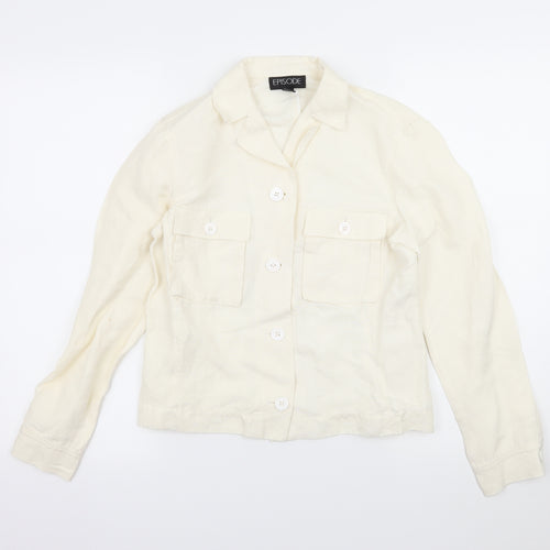 Episode Womens Ivory   Jacket  Size 6
