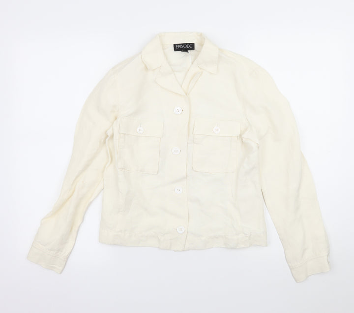 Episode Womens Ivory Jacket Size 6