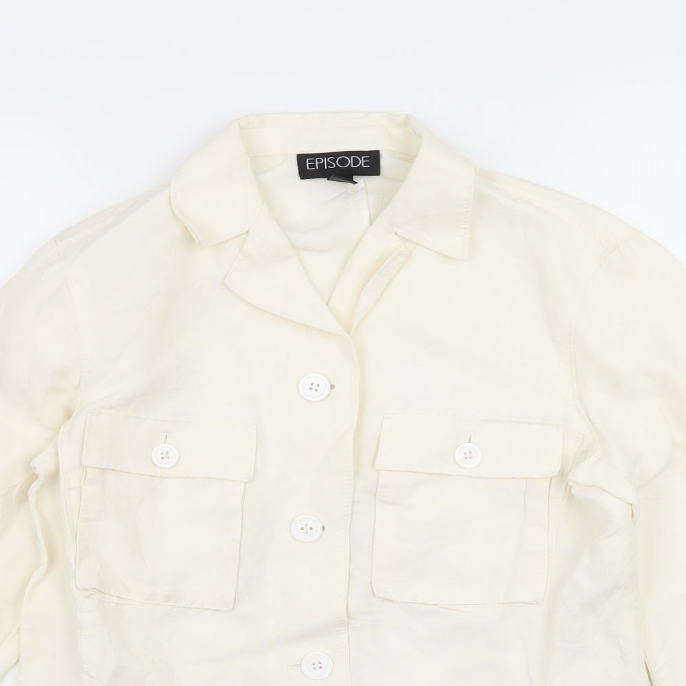 Episode Womens Ivory   Jacket  Size 6