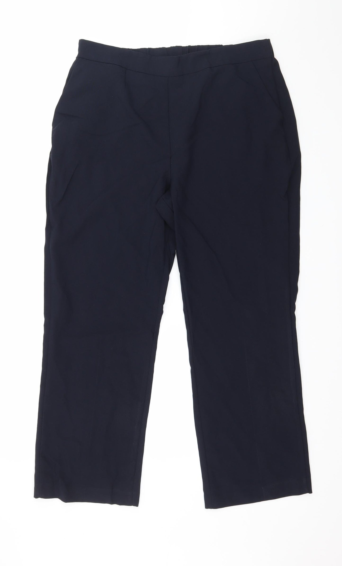 Bonmarché Womens Blue   Trousers  Size 14 L25 in