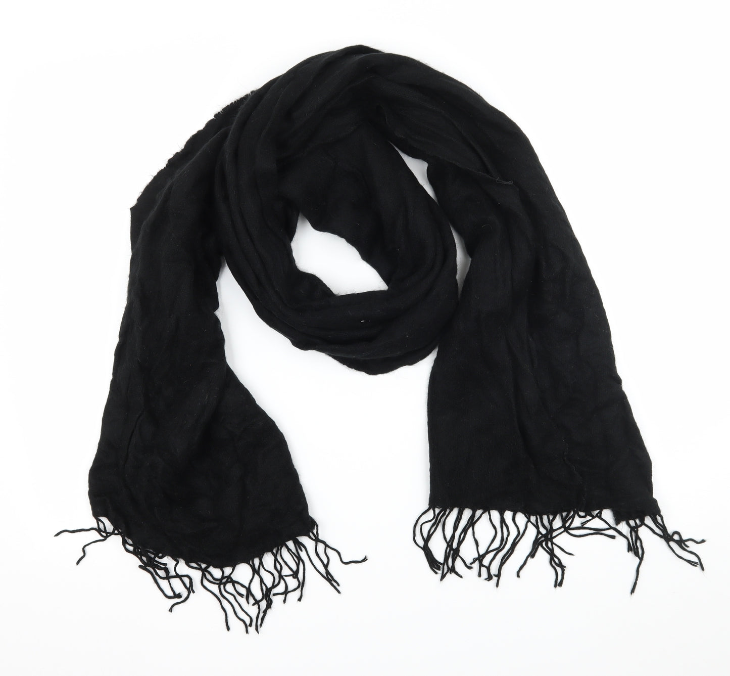 Preworn Womens Black  Knit  Scarf