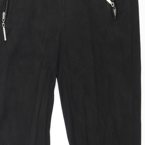 Yessica Womens Black  Jersey Capri Leggings Size 30 in L25 in