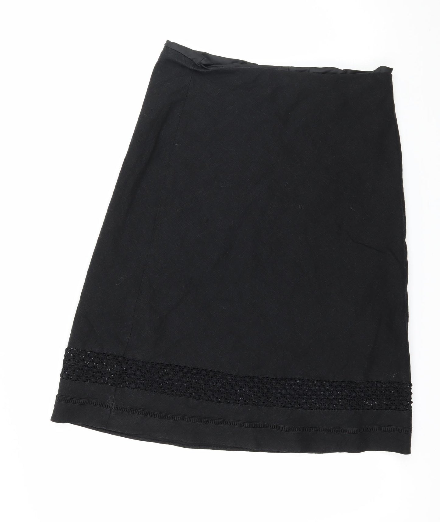 Marks and Spencer Womens Black   A-Line Skirt Size 10