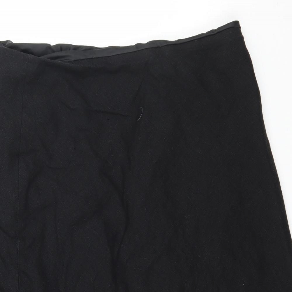 Marks and Spencer Womens Black   A-Line Skirt Size 10