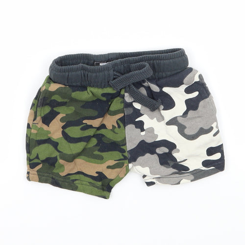 NEXT Boys Green Camouflage Jersey Jogger Trousers Size 12-18 Months