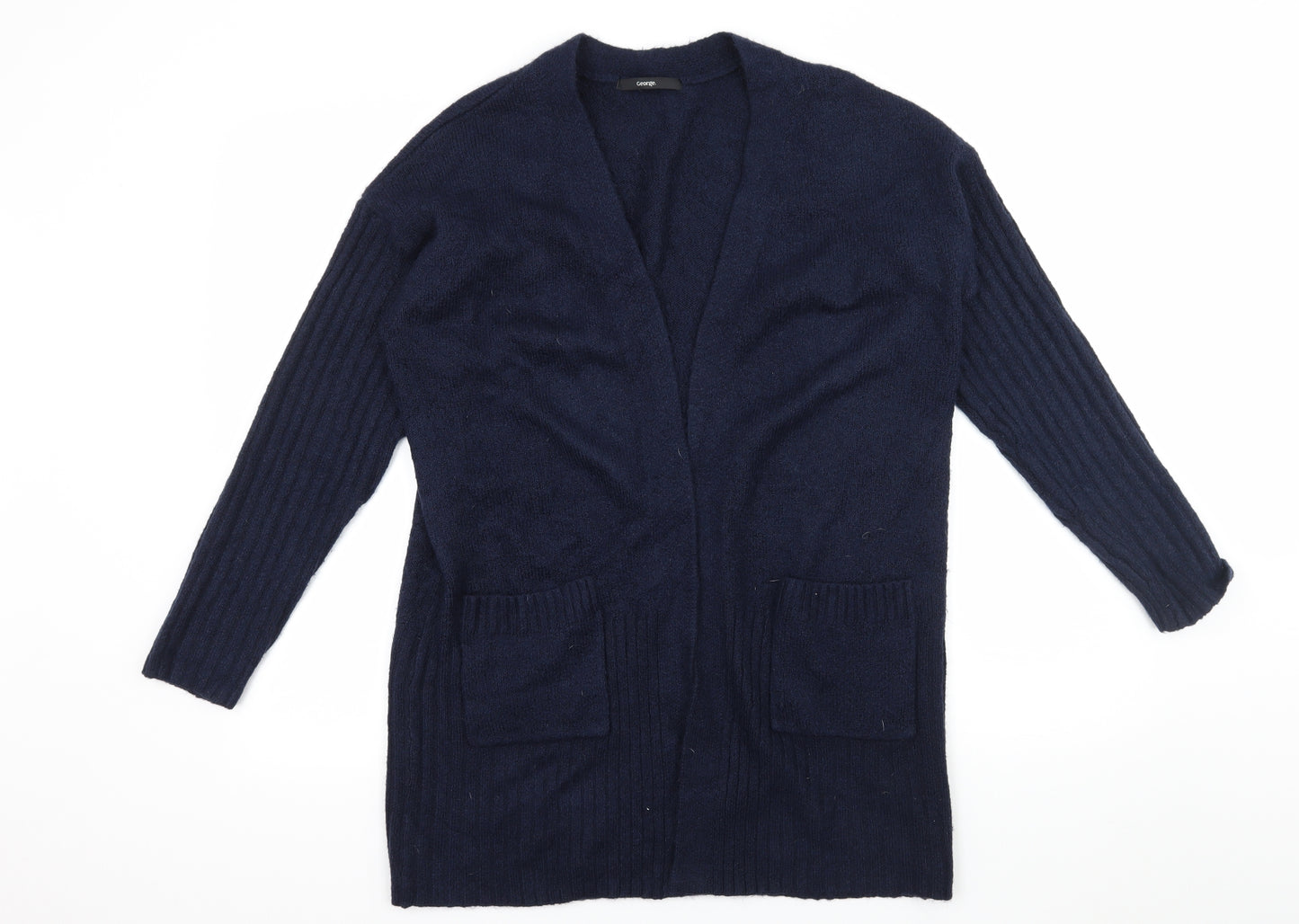 George Womens Blue  Knit Cardigan Jumper Size S