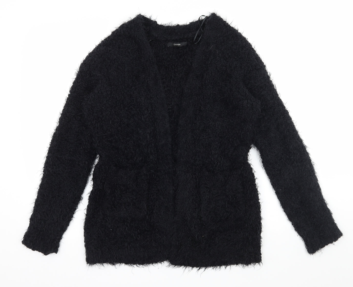George Womens Black  Knit Cape Jumper Size 8