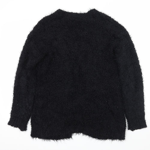 George Womens Black  Knit Cape Jumper Size 8