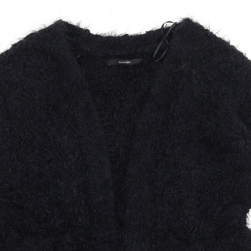 George Womens Black  Knit Cape Jumper Size 8