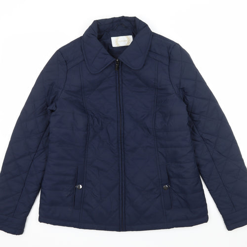 BHS Womens Blue   Puffer Jacket Jacket Size 12