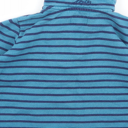 Joules Boys Blue Striped Jersey Pullover Sweatshirt Size 3-4 Years
