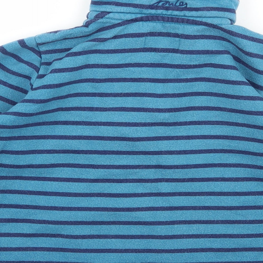 Joules Boys Blue Striped Jersey Pullover Sweatshirt Size 3-4 Years